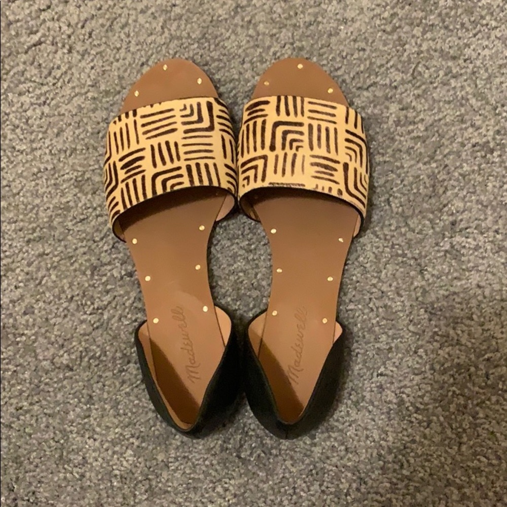 Madewell the Thea sandal in calf hair
